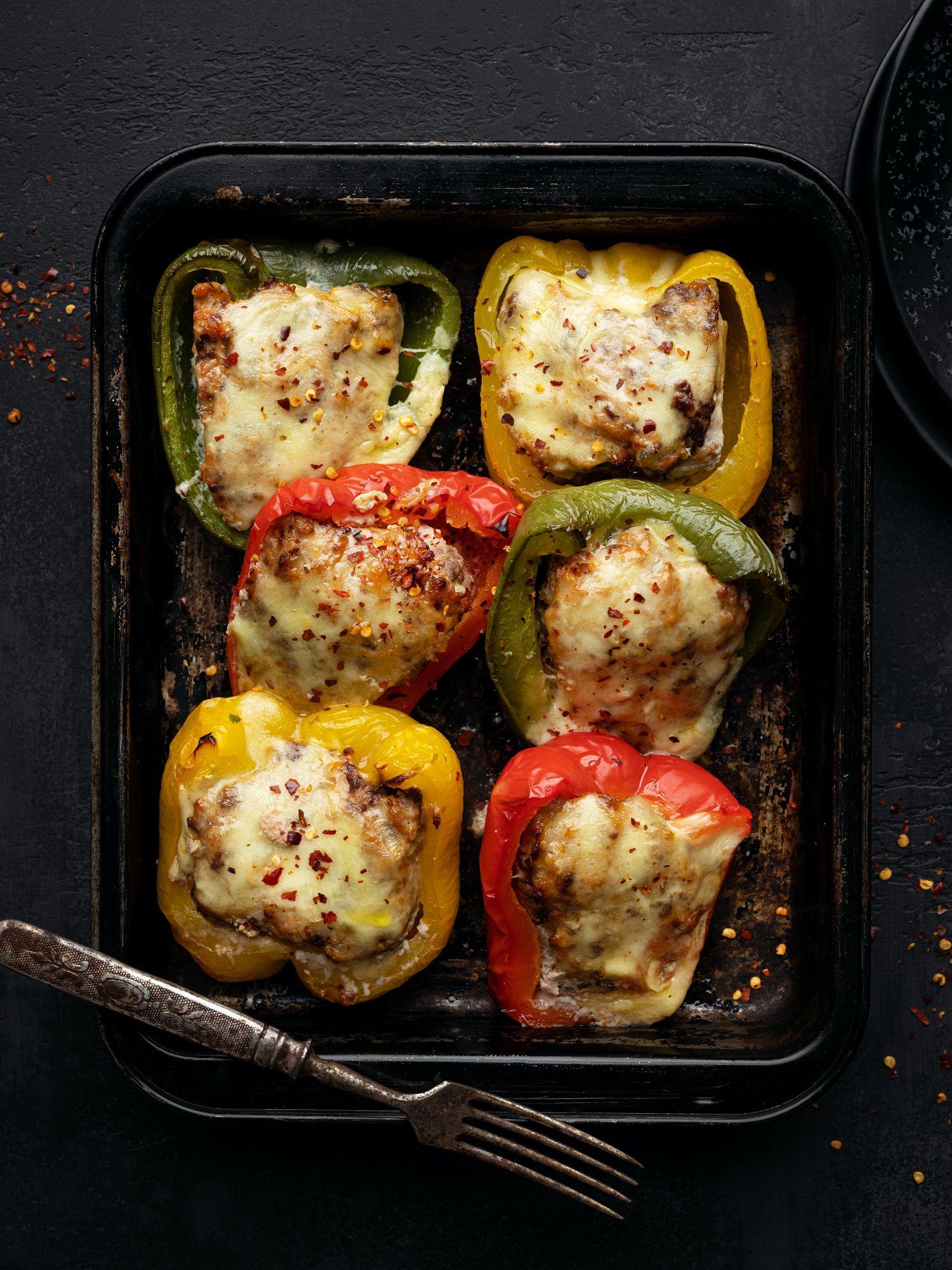 Peperoni gratinati