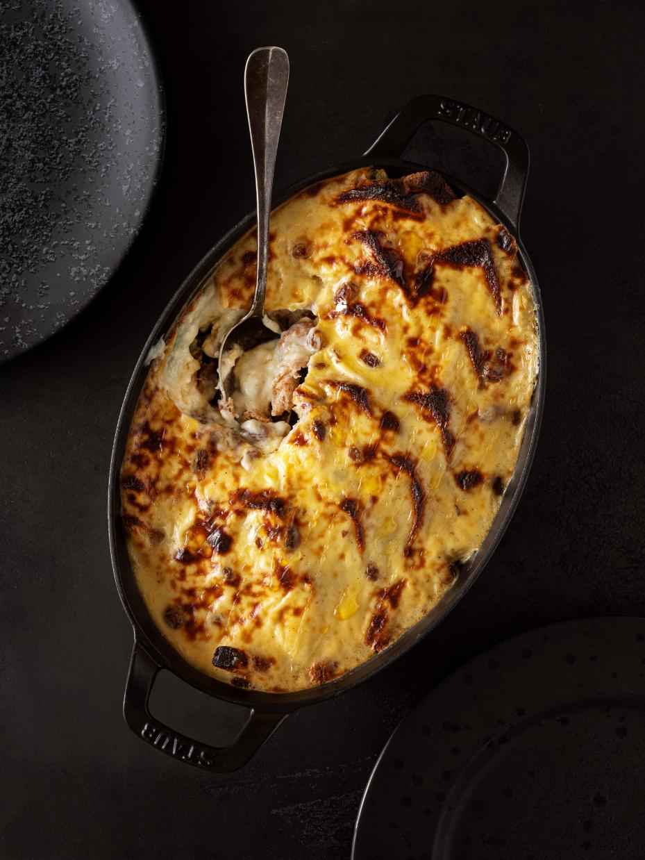 Toast al forno con crema pasticcera