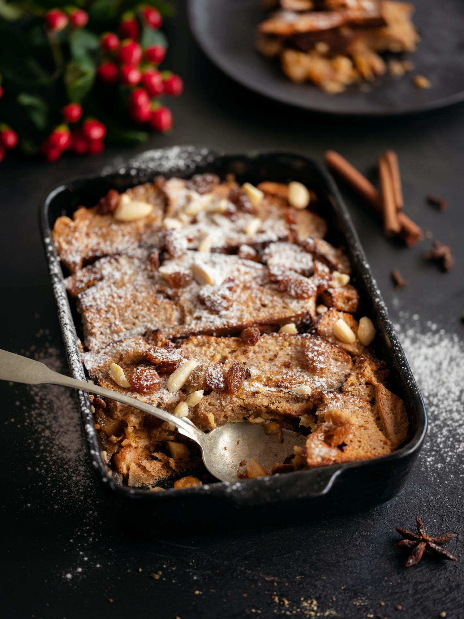 Budino di pane con vánočka