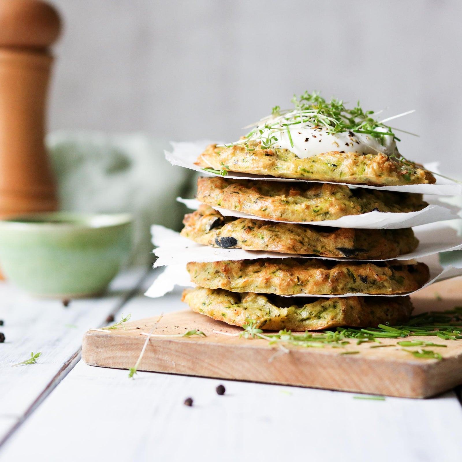 Frittelle di zucchine con olive