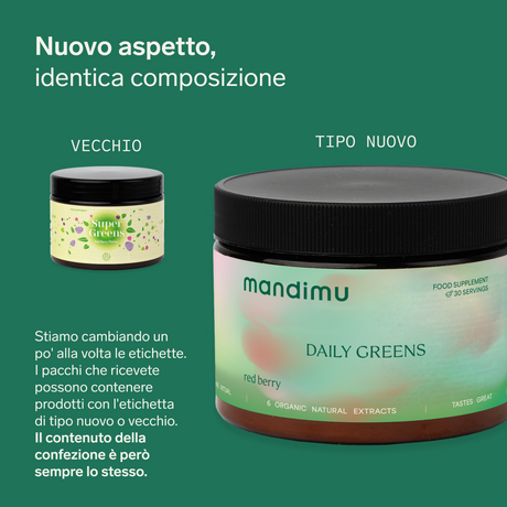 Daily Greens al gusto di frutti di bosco
