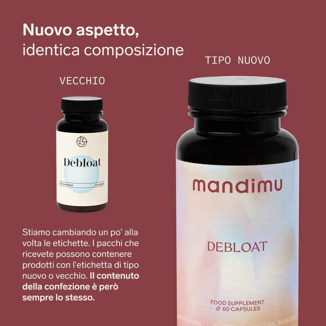 Basta gonfiore (Debloat) – 60 capsule vegane
