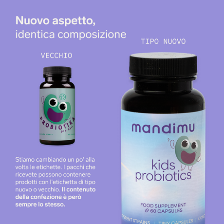 Probiotici per bambini – 60 capsule