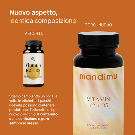 Vitamina K2+D3 – 60 compresse
