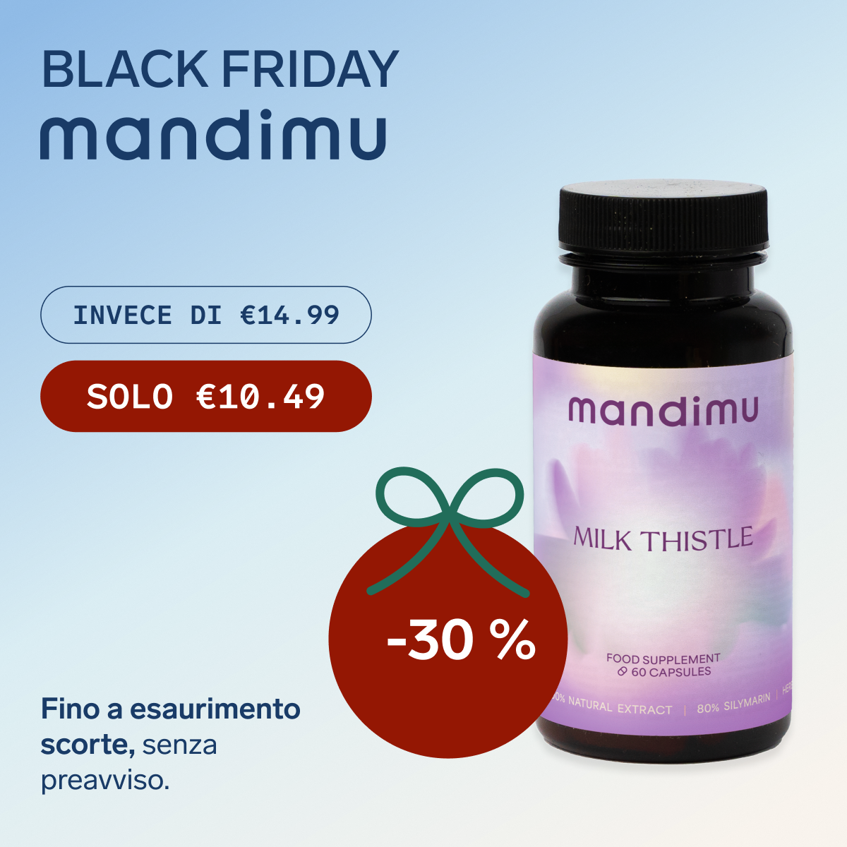Black Friday – Cardo mariano – 60 capsule – €10.49
