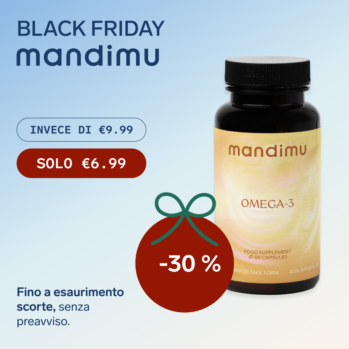 Black Friday – Omega-3 – 60 capsule – €6.99