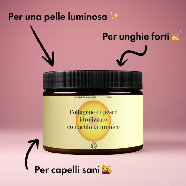 Collagene di pesce idrolizzato con acido ialuronico (essenza di mango)