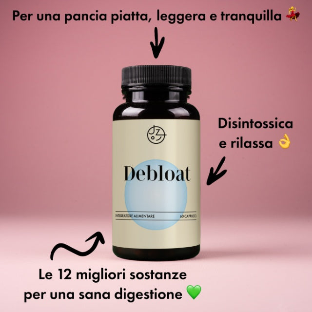 Basta gonfiore (Debloat) – 60 capsule vegane