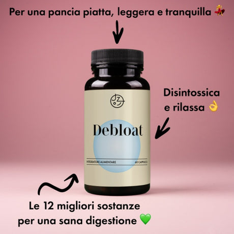Basta gonfiore (Debloat) – 60 capsule vegane