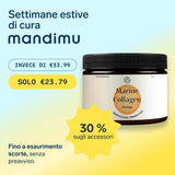 Collagene premium con acido ialuronico e vitamina C ed E (gusto arancia)