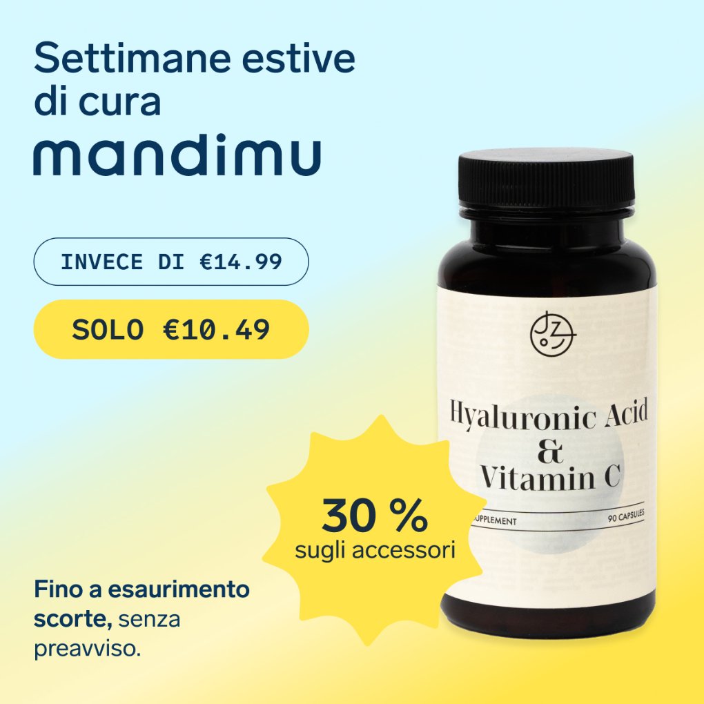 Acido ialuronico con vitamina C – 90 capsule