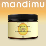 Collagene premium con acido ialuronico, vitamine C ed E (essenza di mango)