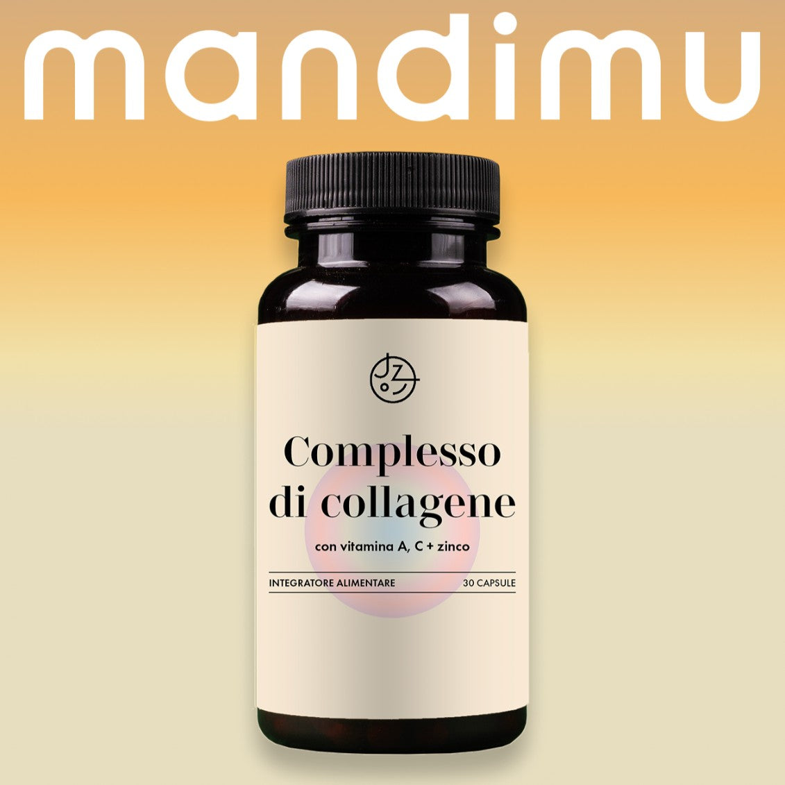 Complesso di collagene con vitamine A & C e zinco (vegetariano) – 30 capsule